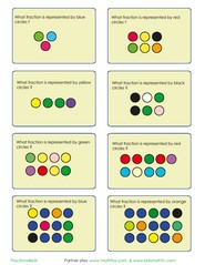 Fractions in a mixed group of dots